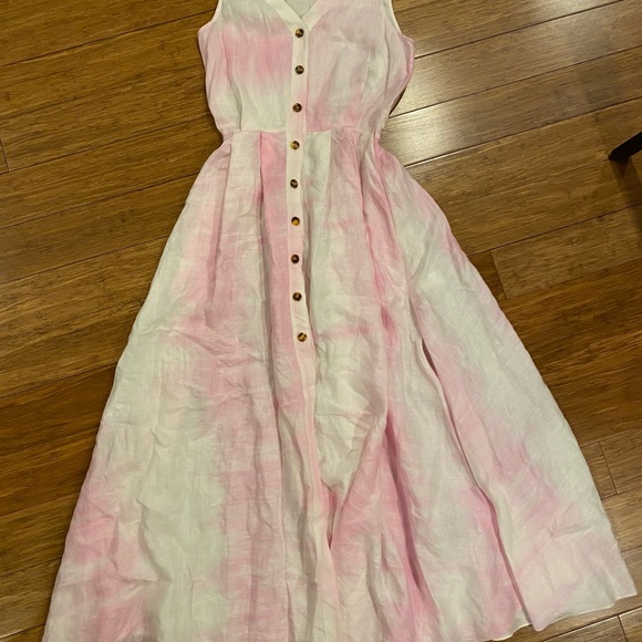 BNWT Solid and Striped Tye Dye Maxi Dress - Picture 2 of 13